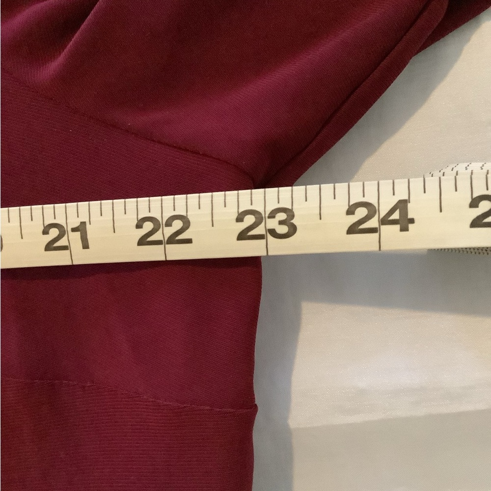 Elegant Burgundy and Black Maxi Dress with Jacket - Picture 6 of 9